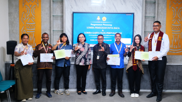 Perpustakaan UNCEN Resmi Umumkan Duta Baca dan Juara Lomba Vlog Tahun 2025